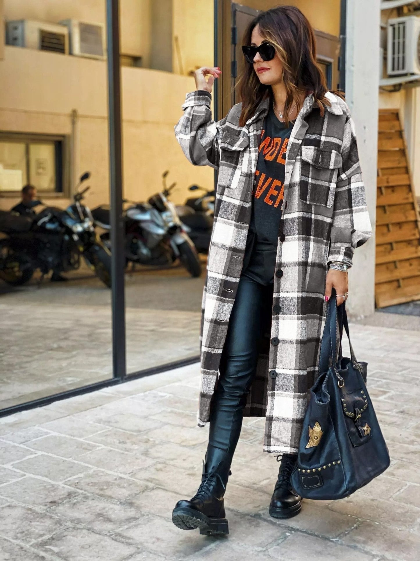 WW | Plaid Flanell Shacket - Oversized Button-Up Mantel - Gemütlich & Trendy - Herbst & Winter Schichtung