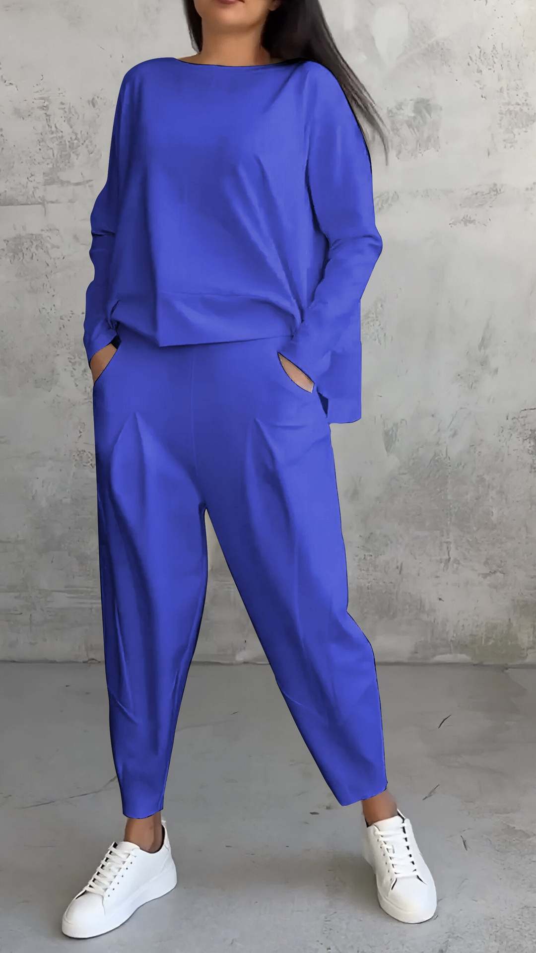 WW | Hosenanzug Mit Langen Ärmeln Für Frauen, Unregelmäßiges Design