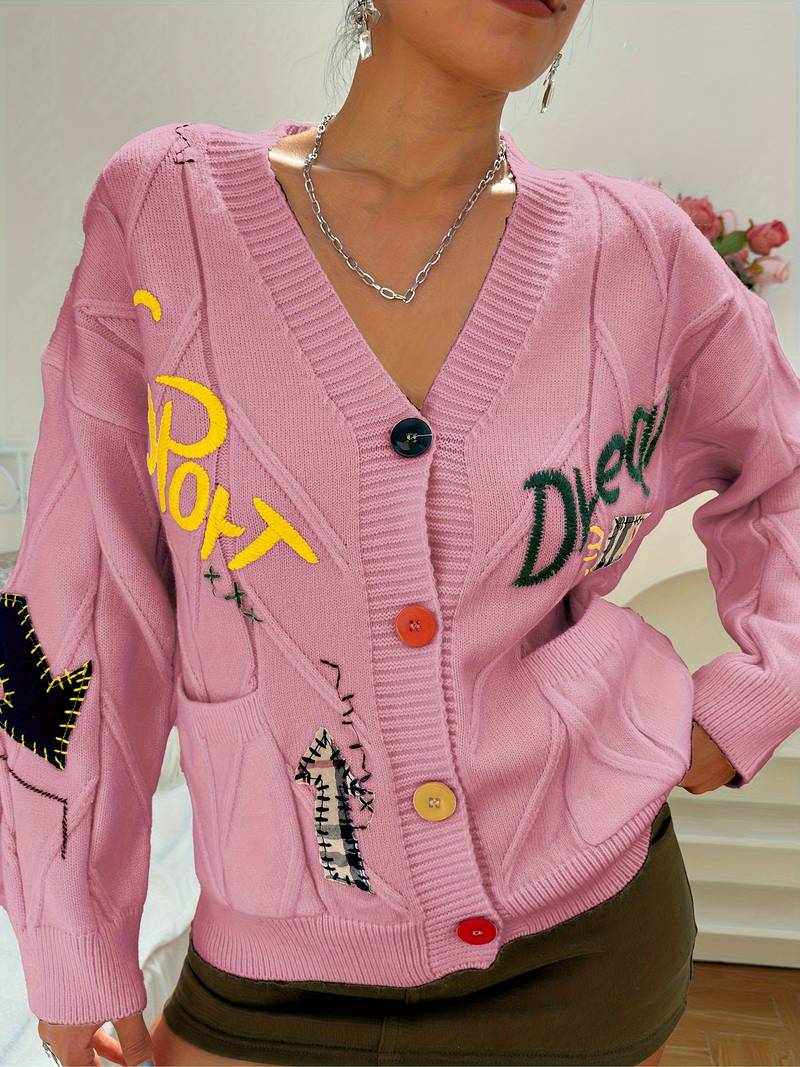 WW | elegant knitted sweater with embroidery