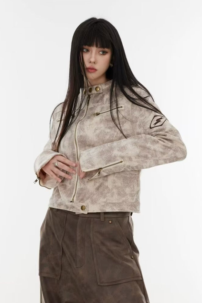 WW | Batik Stand-Up Collar Jacket