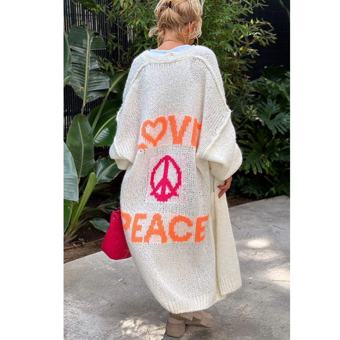 WW | Stylish peace cardigan