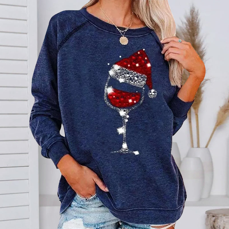 WW | Festliche Cheers Weinglas Sweatshirt