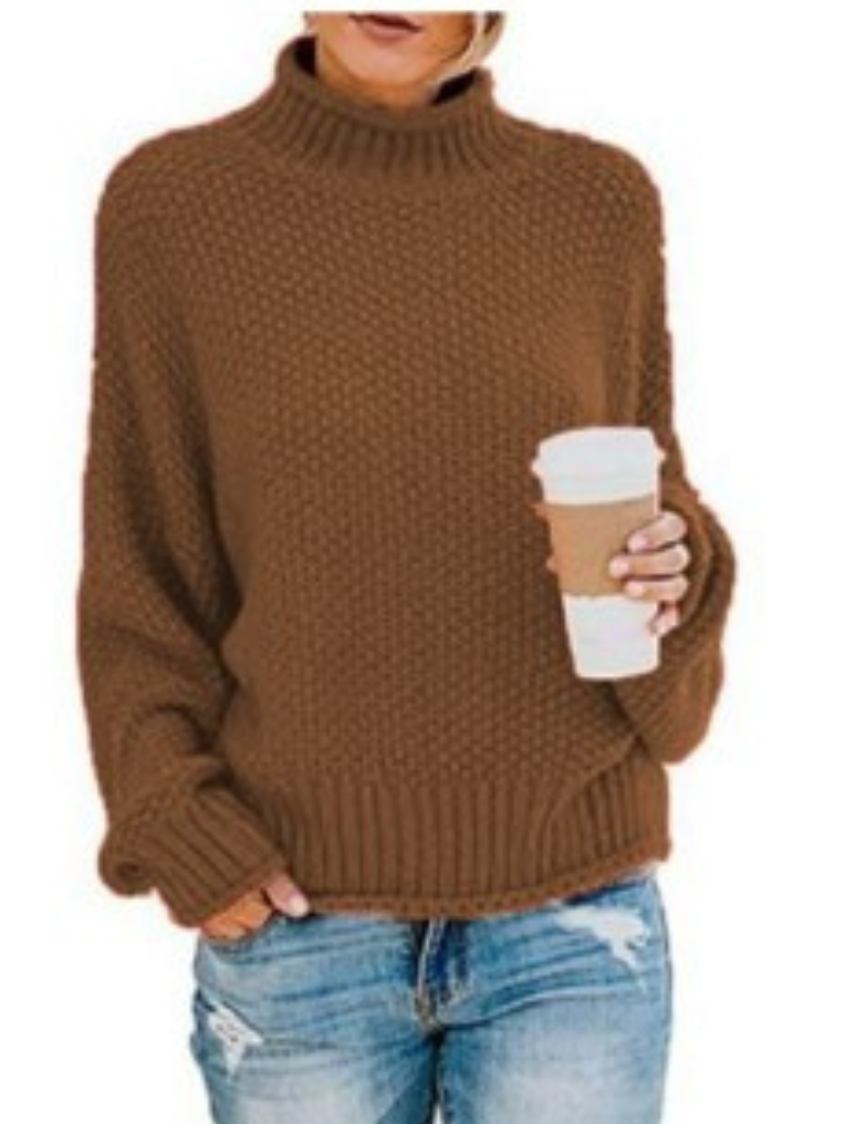 WW | Solid-colored Long-sleeved Sweater