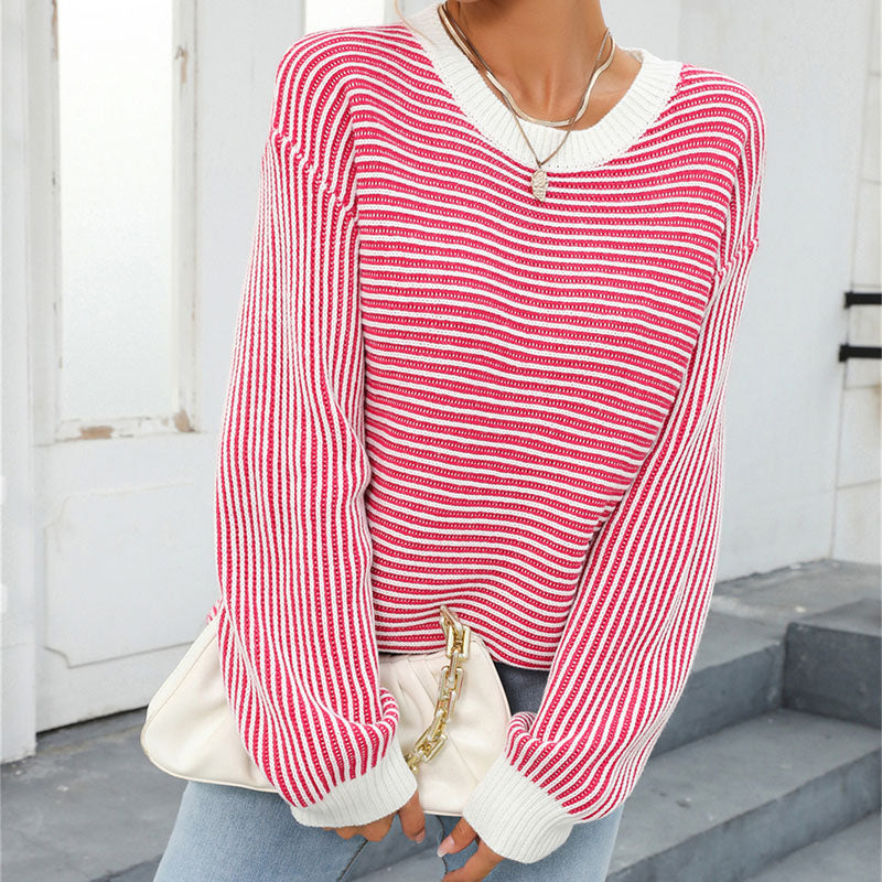 WW | Gestreifter Strickpullover für Einen Modernen Look