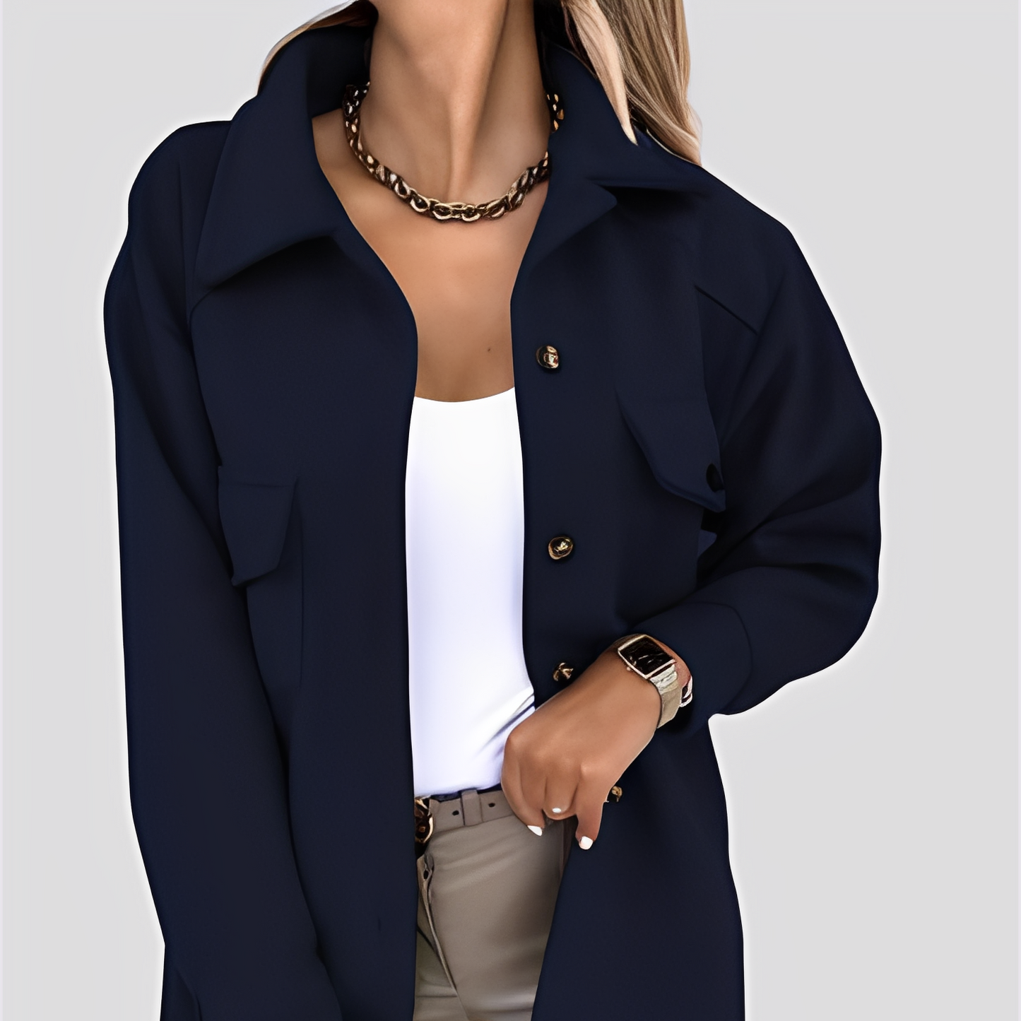 WW | Damen Leichtgewicht Wolle Reverskragenjacke