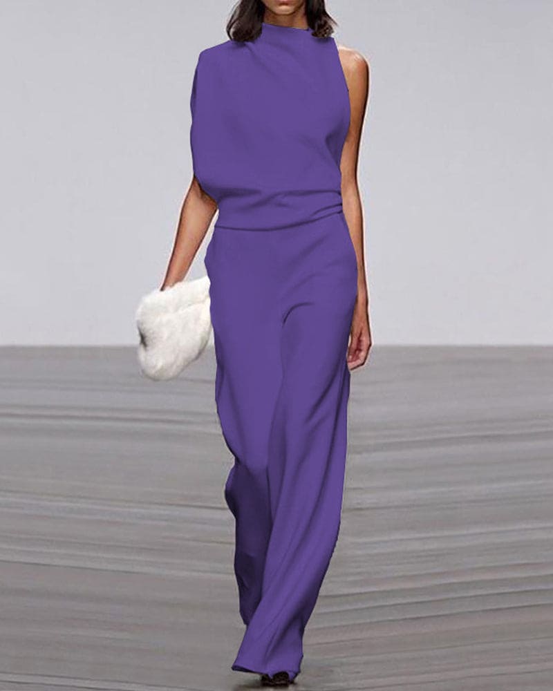 WW | Premium One Shoulder Jumpsuit
