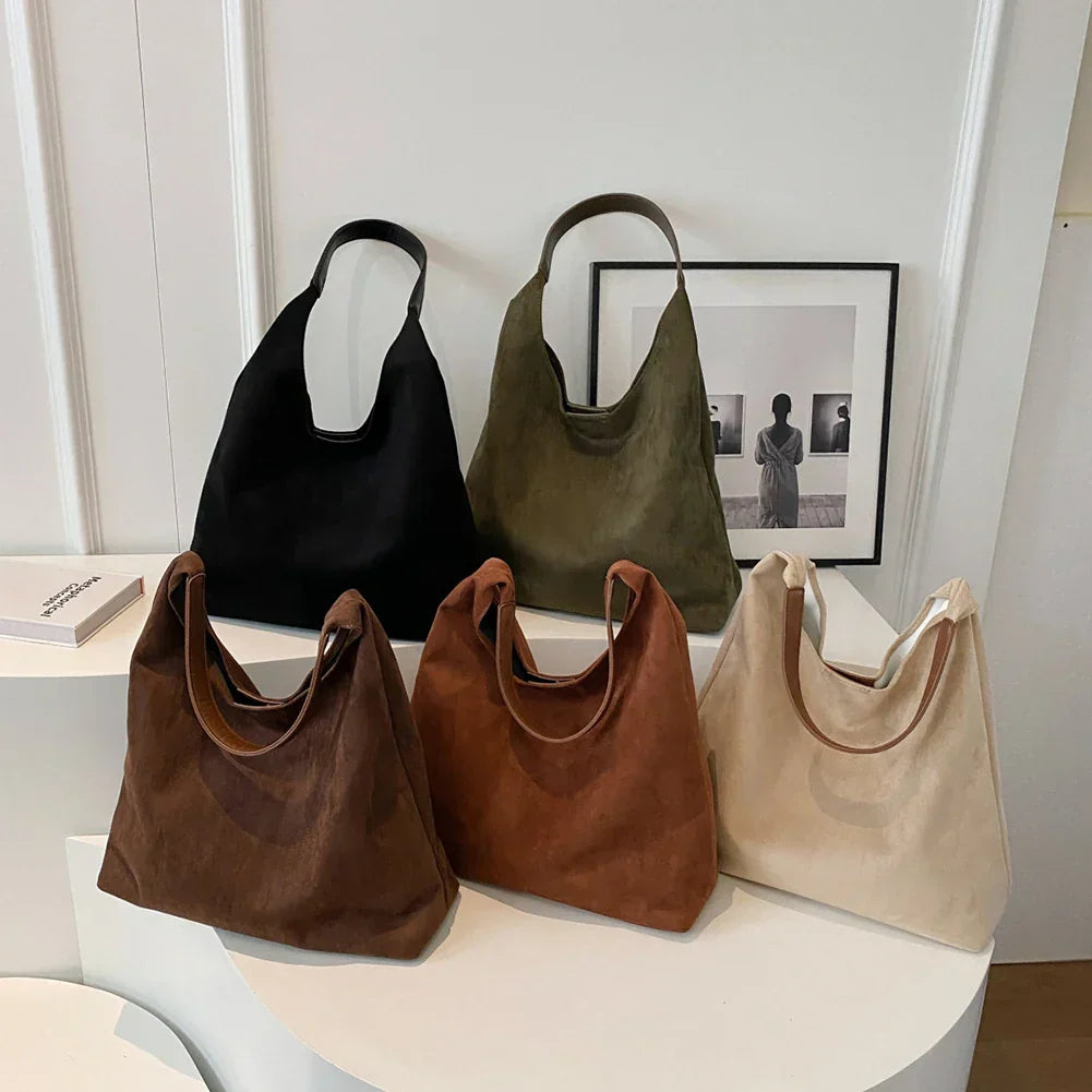 WW | Damen Wildleder Tote Bag Stilvolle Frauentasche