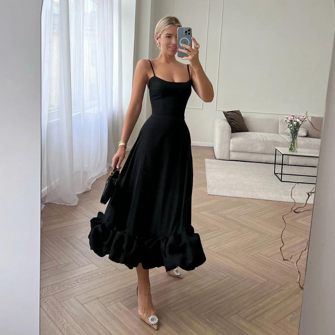 WW | Charmantes Midi-Dress mit Rüschen
