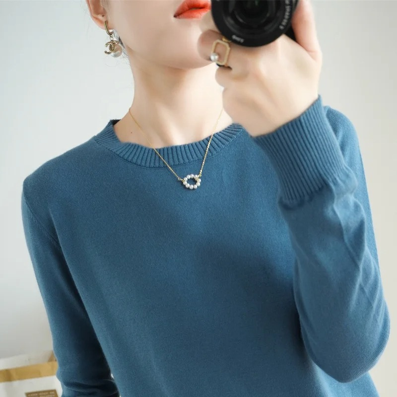 WW | Cashmere Pullover Damen Klassischer Rundhals, Weich & Atmungsaktiv