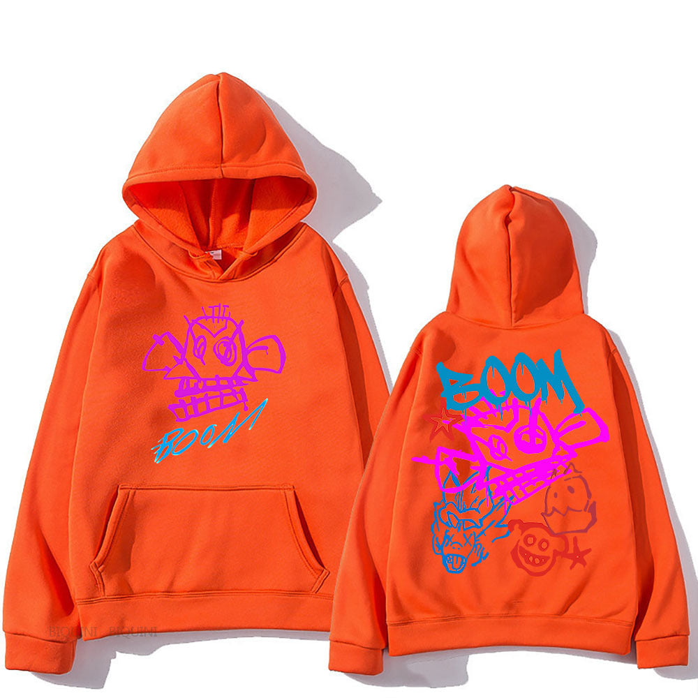 WW | Arcane Jinx Cartoon Langarm-Hoodie