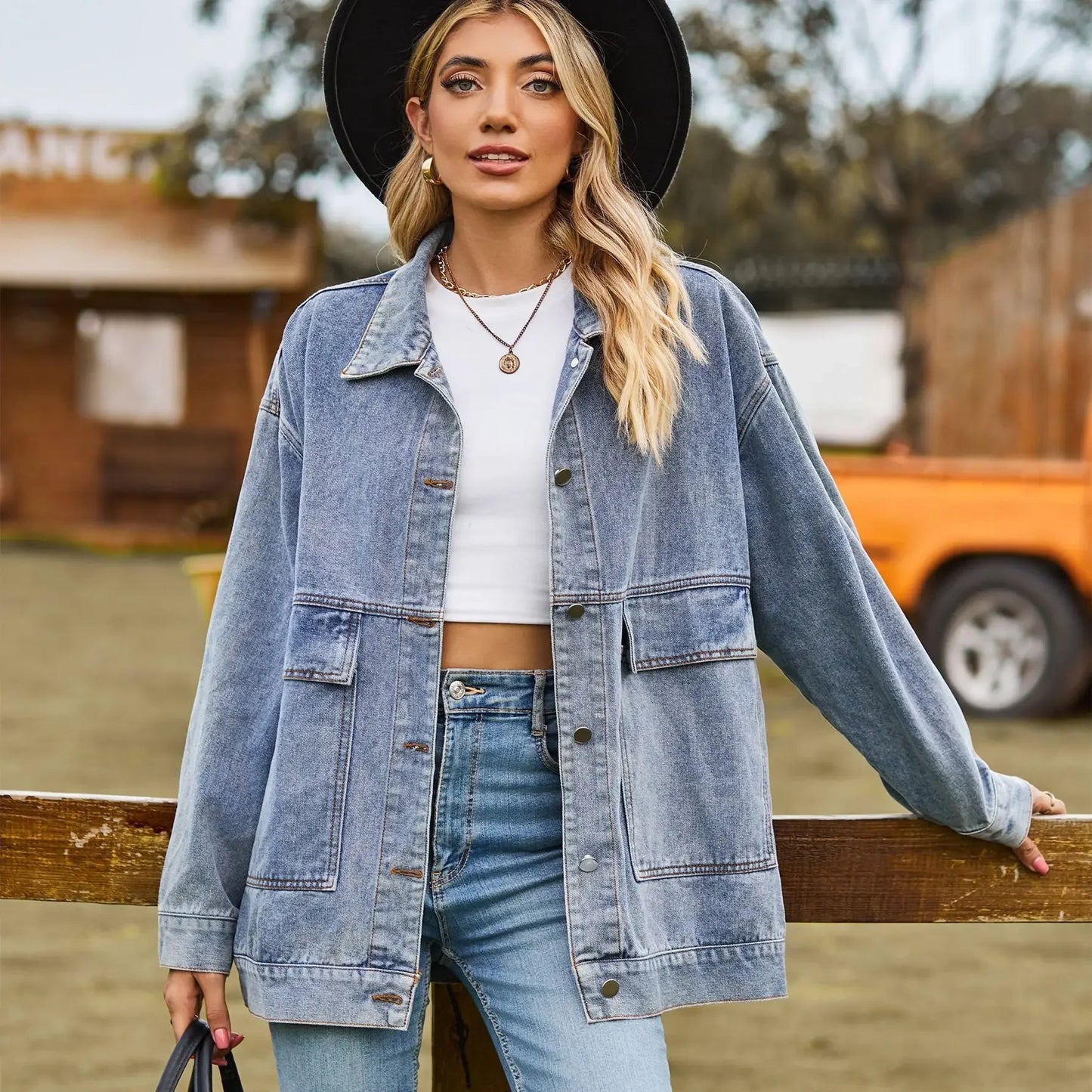 WW | Classic Vintage Denim Jacket for Women