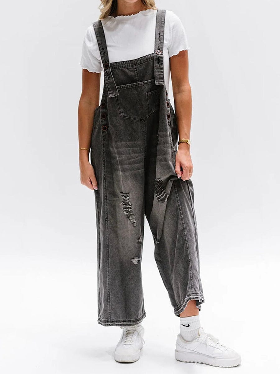 WW | Sleeveless Loose Denim Jumpsuit