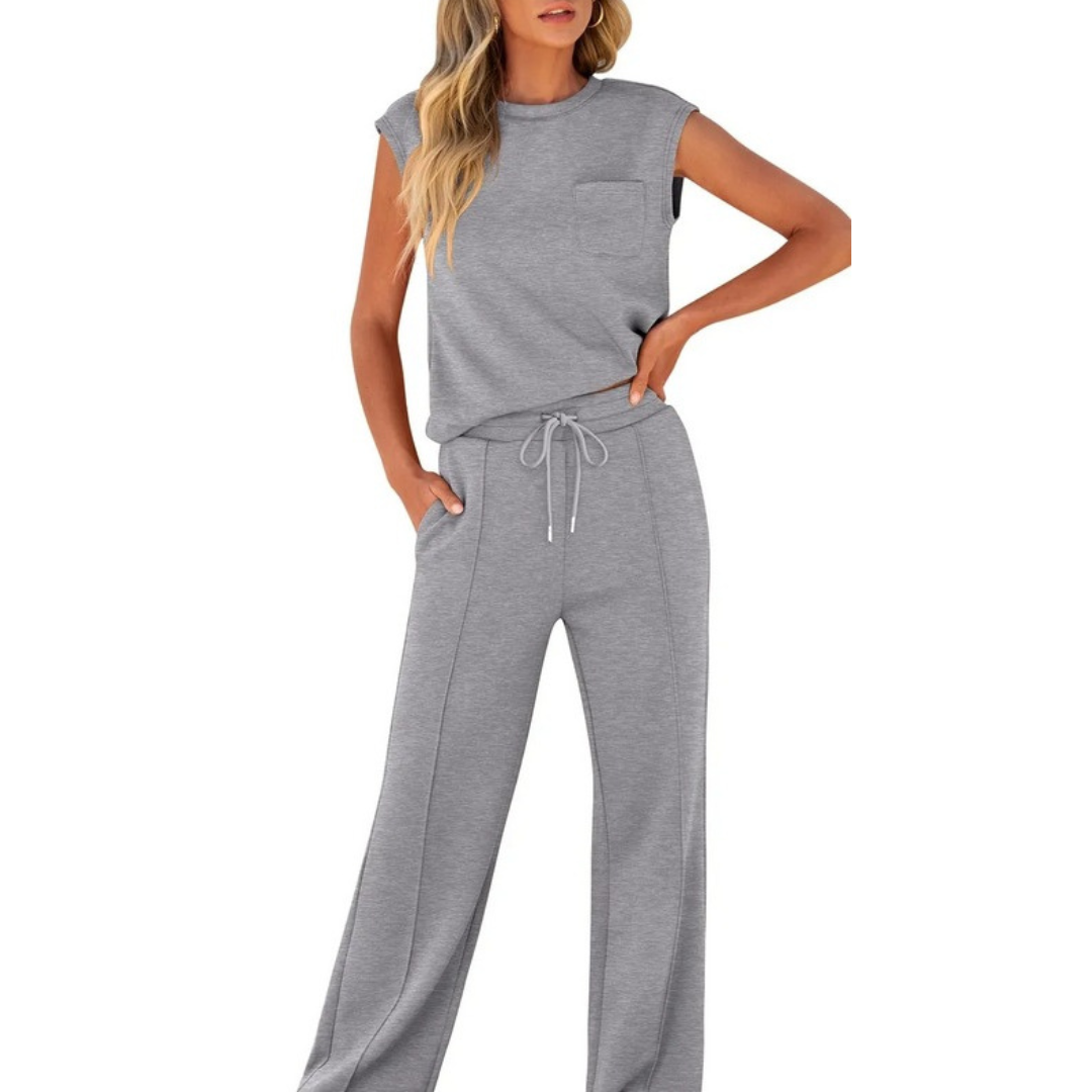 Elivara™ | Casual Chic Two-Piece Set
