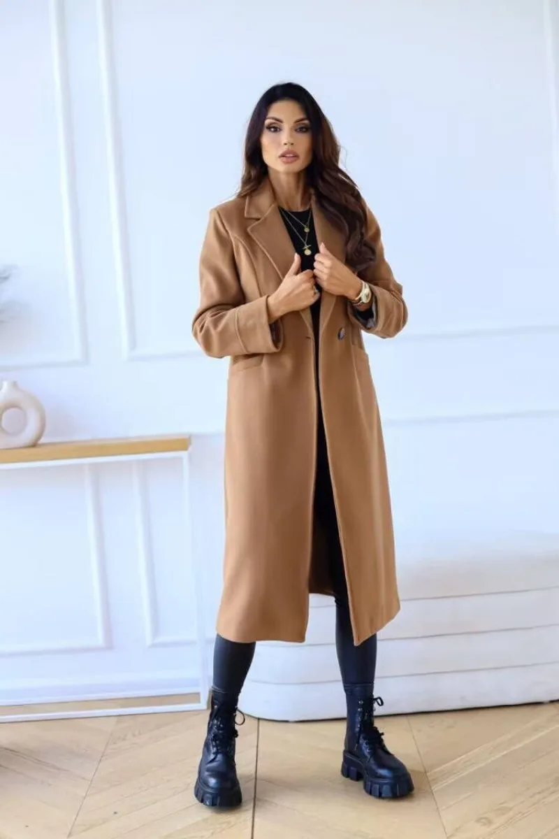 WW | Klassischer Langer Trenchcoat mit
