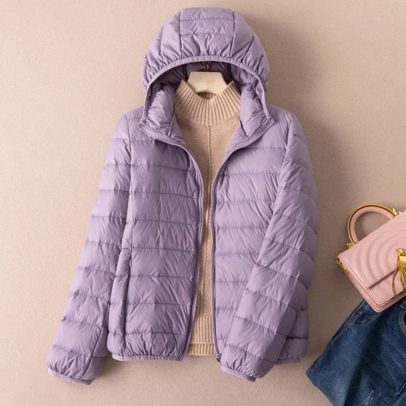 WW | Steppjacke Leicht mit Kapuze Warm Gefüttert Lässige Passform