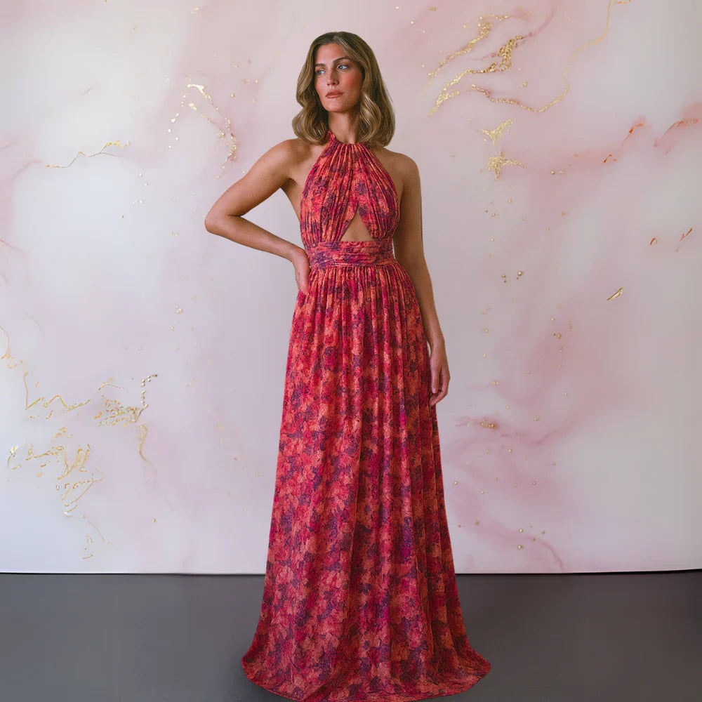 Veronica | Elegant Maxi Dress with Floral Print