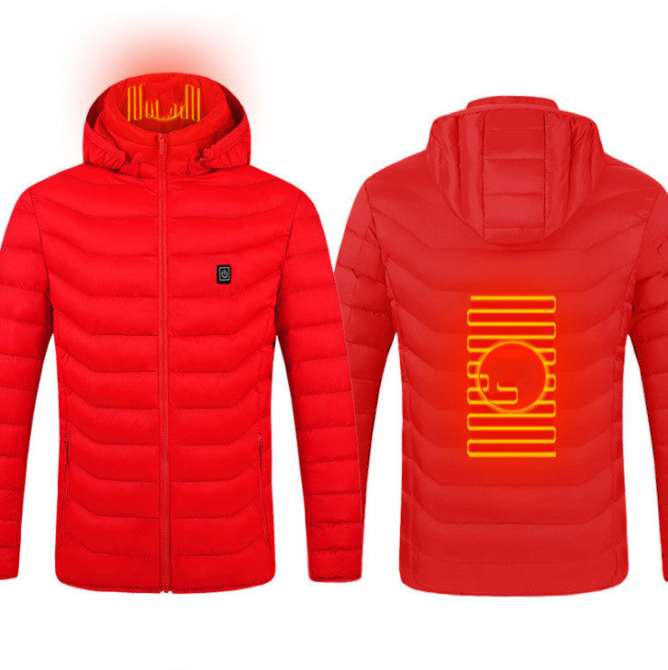 WW | Elegant USB Heated Jacket for Men, Thermal Winter