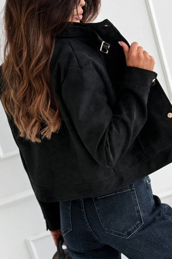 WW | Stylish long-sleeved casual jacket with buttons