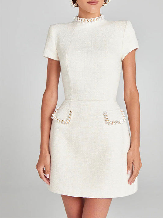 WW | Besticktes Tweed Minikleid Für Frauen