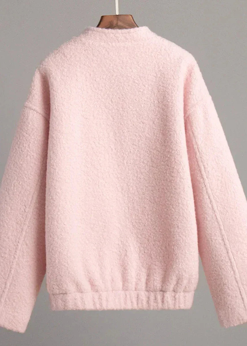 WW | Rosa Drop Shoulder Stehkragenjacke