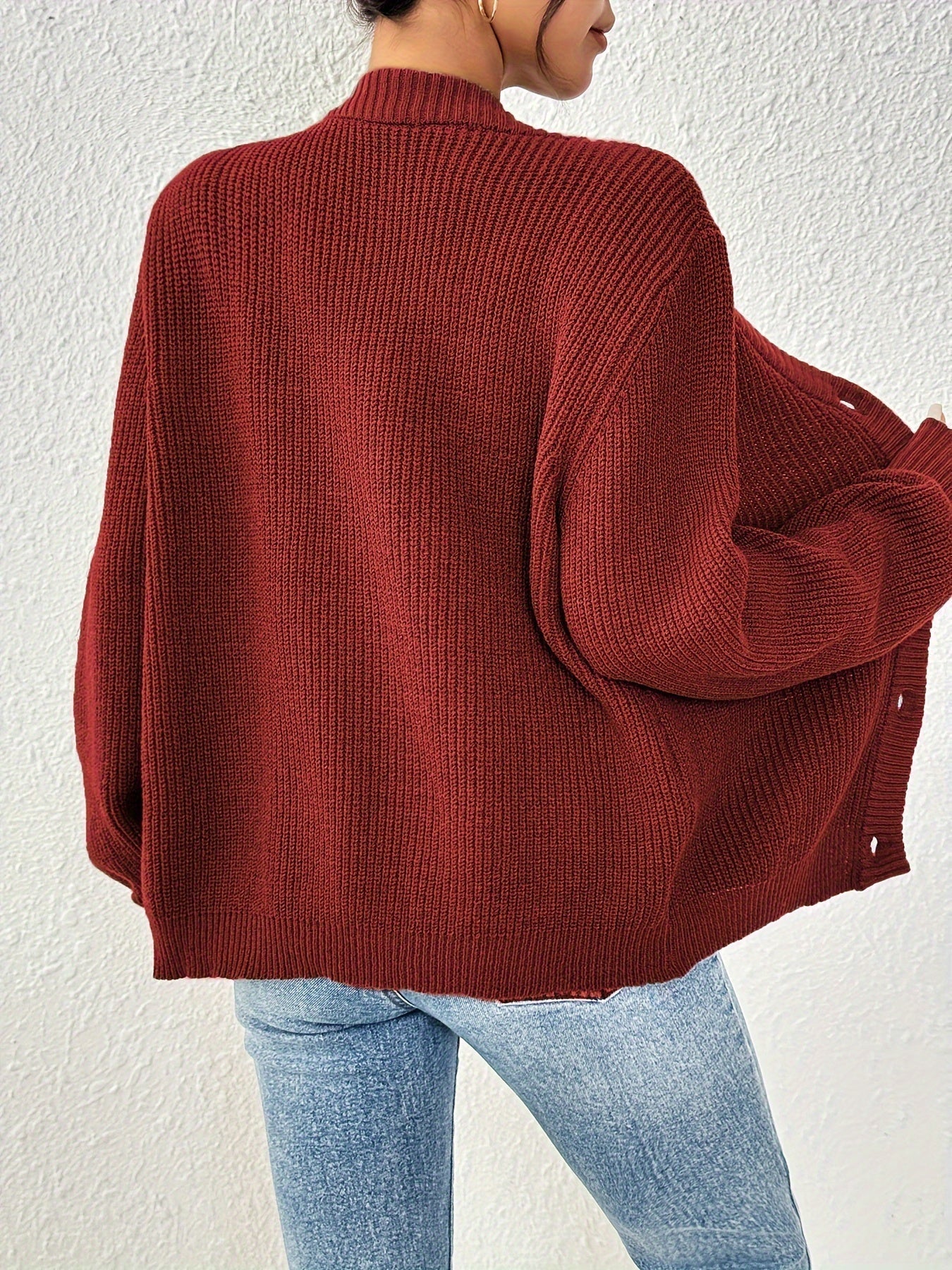 WW | Warm Cotton Knit Cardigan for Women - Perfect for Casual Days