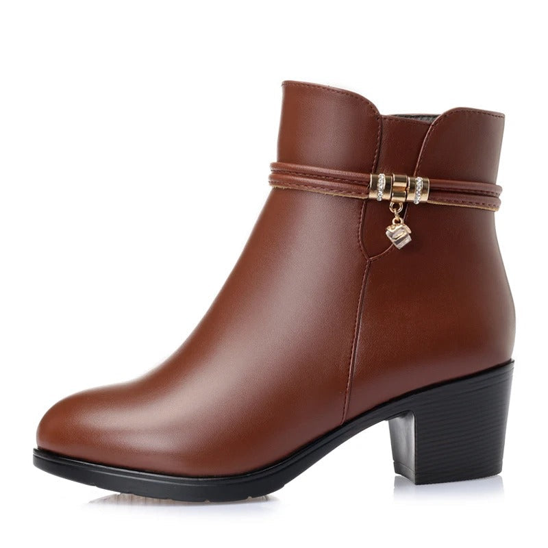 WW | Lined Ankle Boots with Side Zip