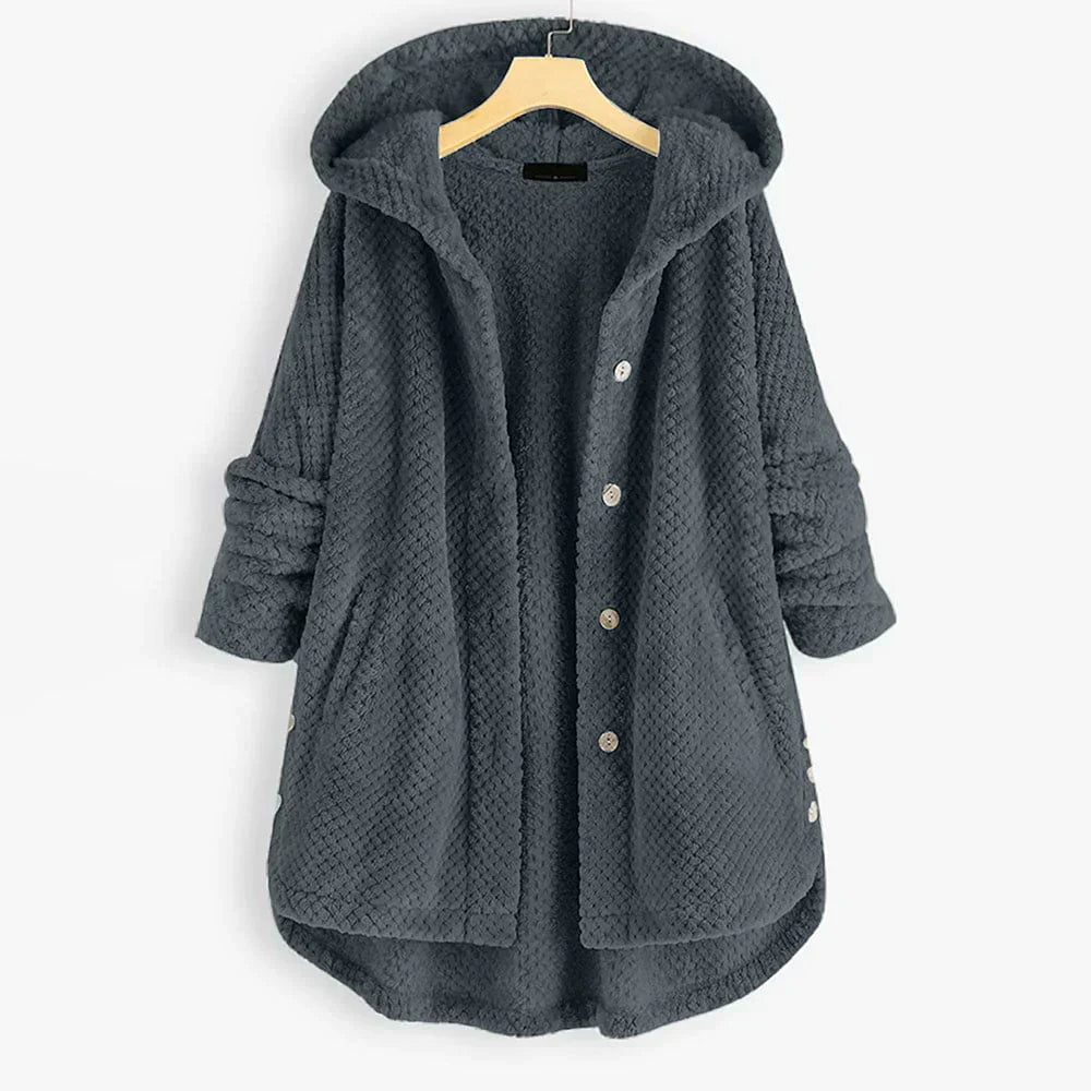 WW | Stylische, Superweiche Fleece-Kapuzenjacke