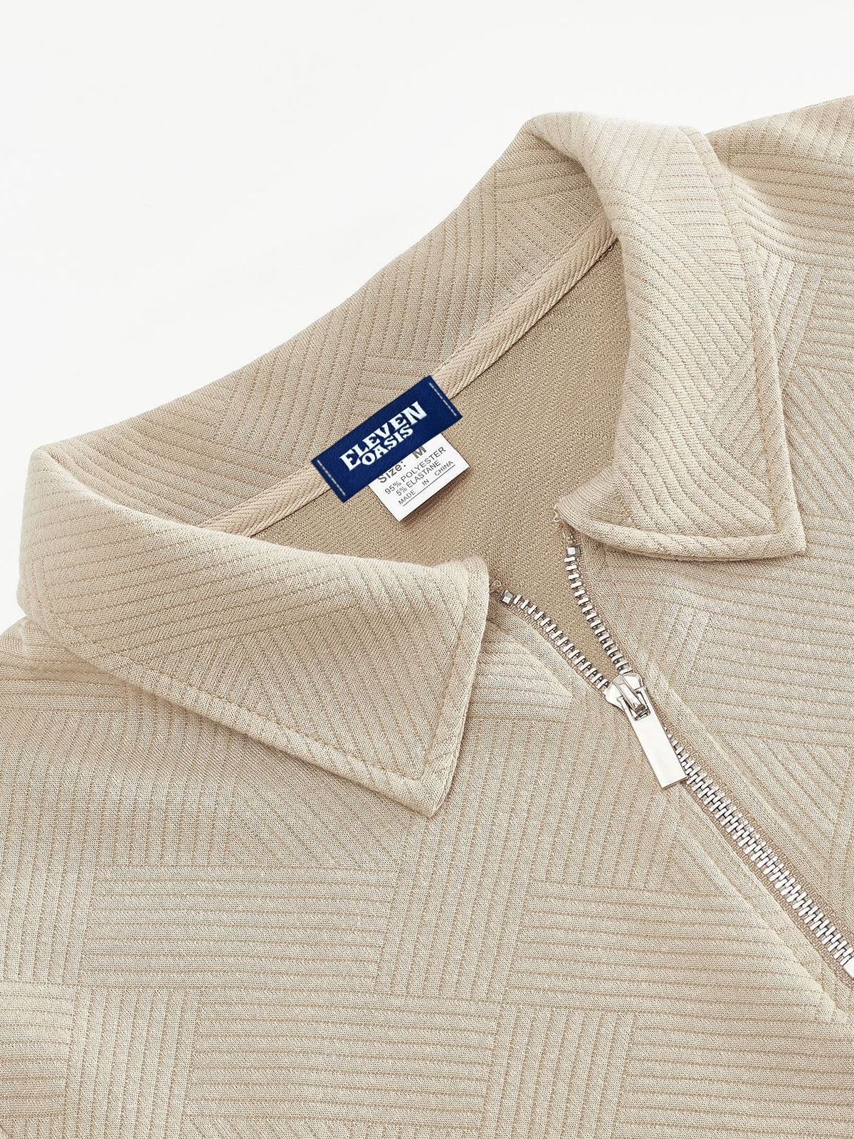 WW | Halb-Zip Pullover mit Strukturmuster - Smart-Casual Stil für Alltag und Büro