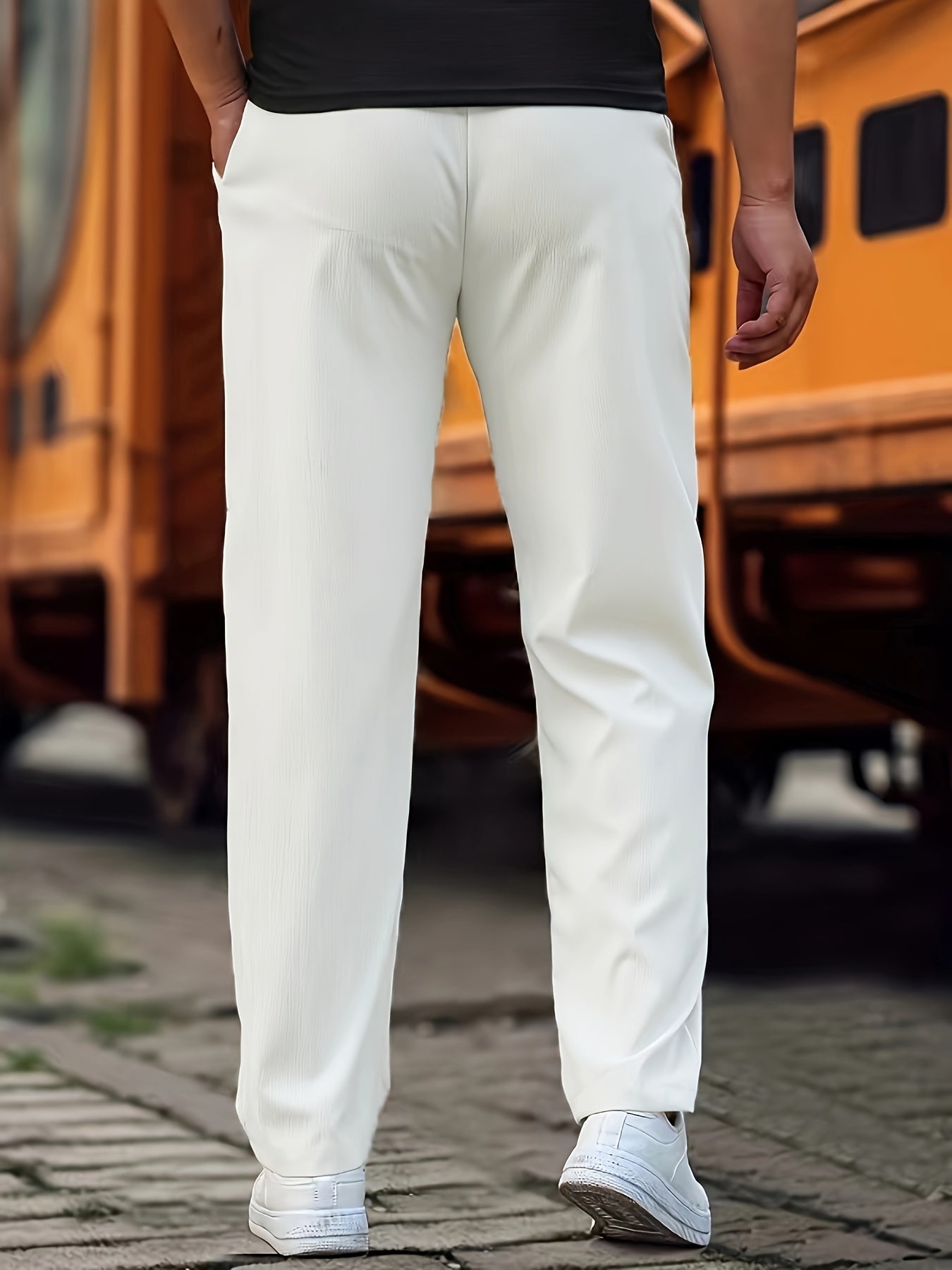 WW | Stilvolle Kordelzug Athletische Hosen Mit Taschen Für Herren