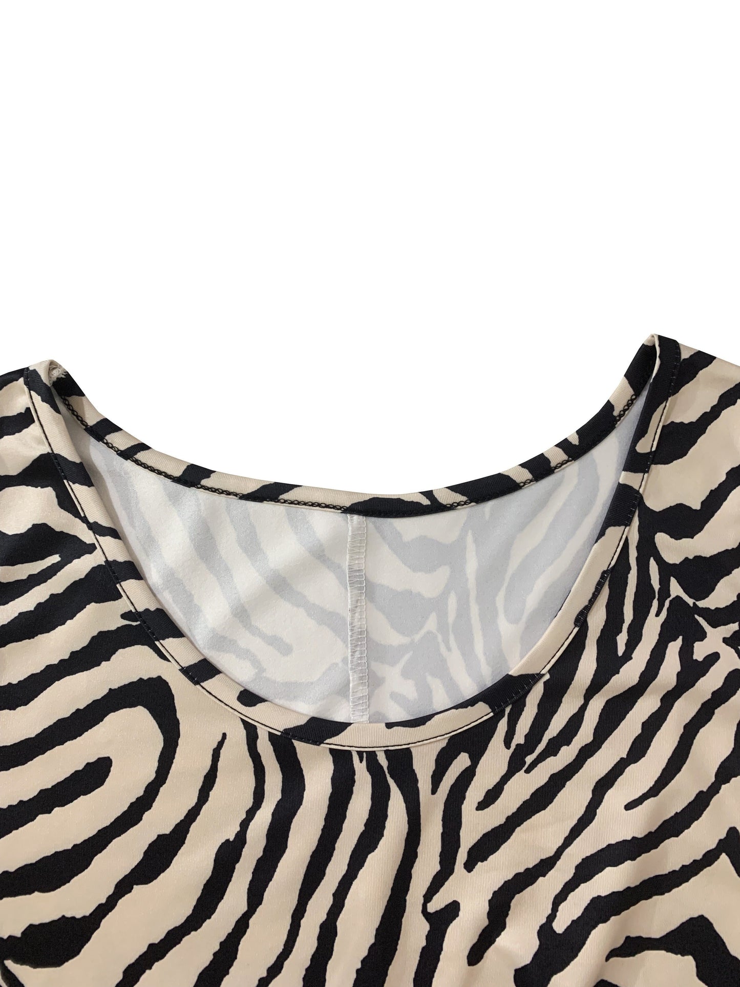 WW | Kleid Ohne Ärmel Zebra Sommerrock A-Linie