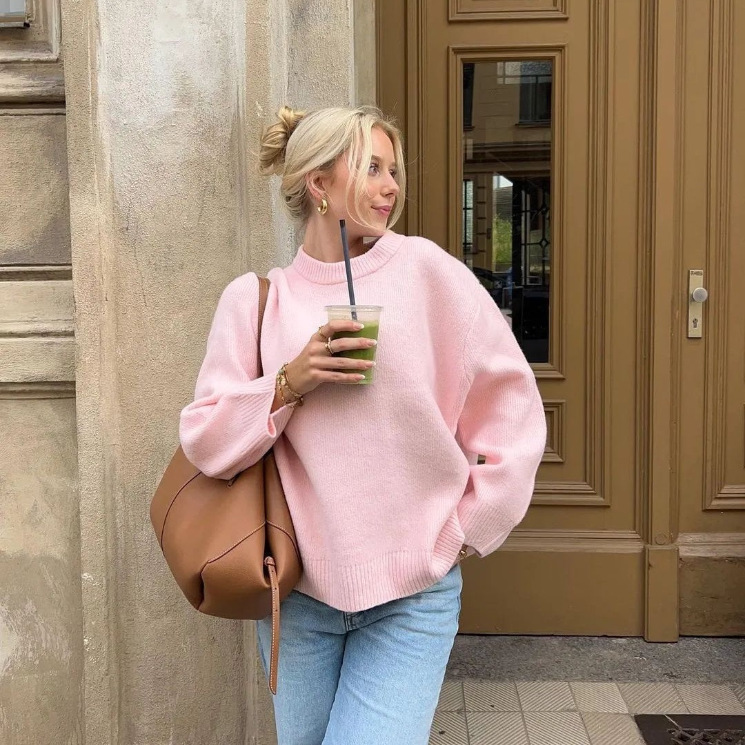WW | Women's Oversized Round Neck Sweater