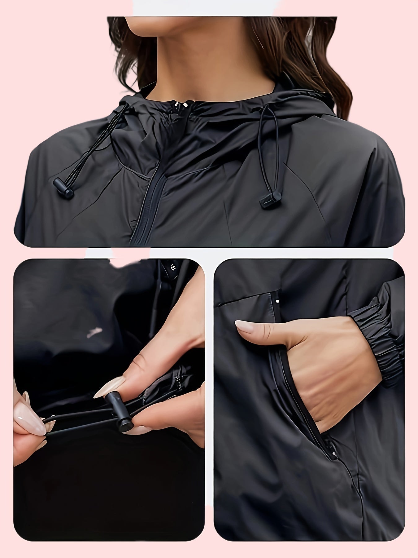 WW | Plus Size Hooded Sports Jacket