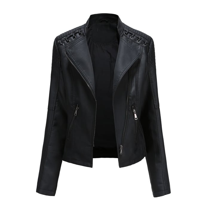 WW | Washed lambskin leather jacket