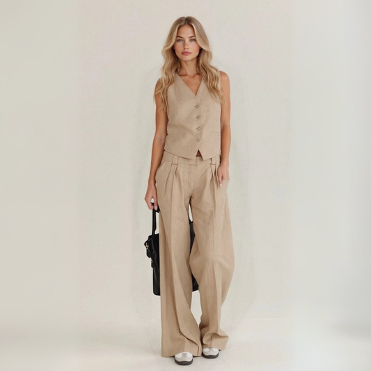 Calista | Relaxed Linen Two-Piece Set