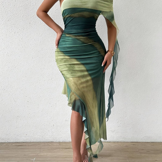 Sophia | Off-the-shoulder Dress with Asymmetric Hem
