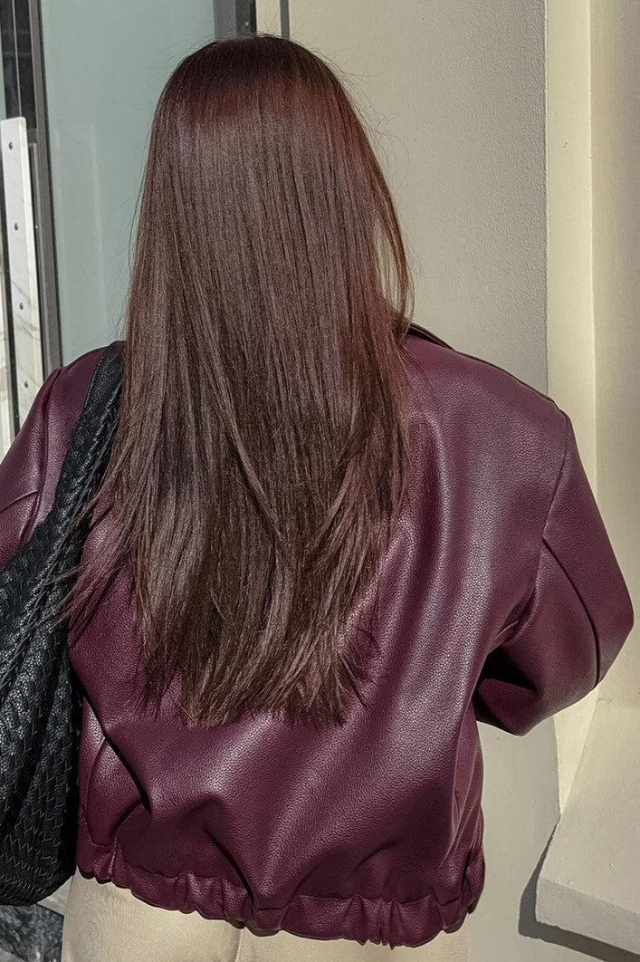 WW | Matte Leder Bikerjacke