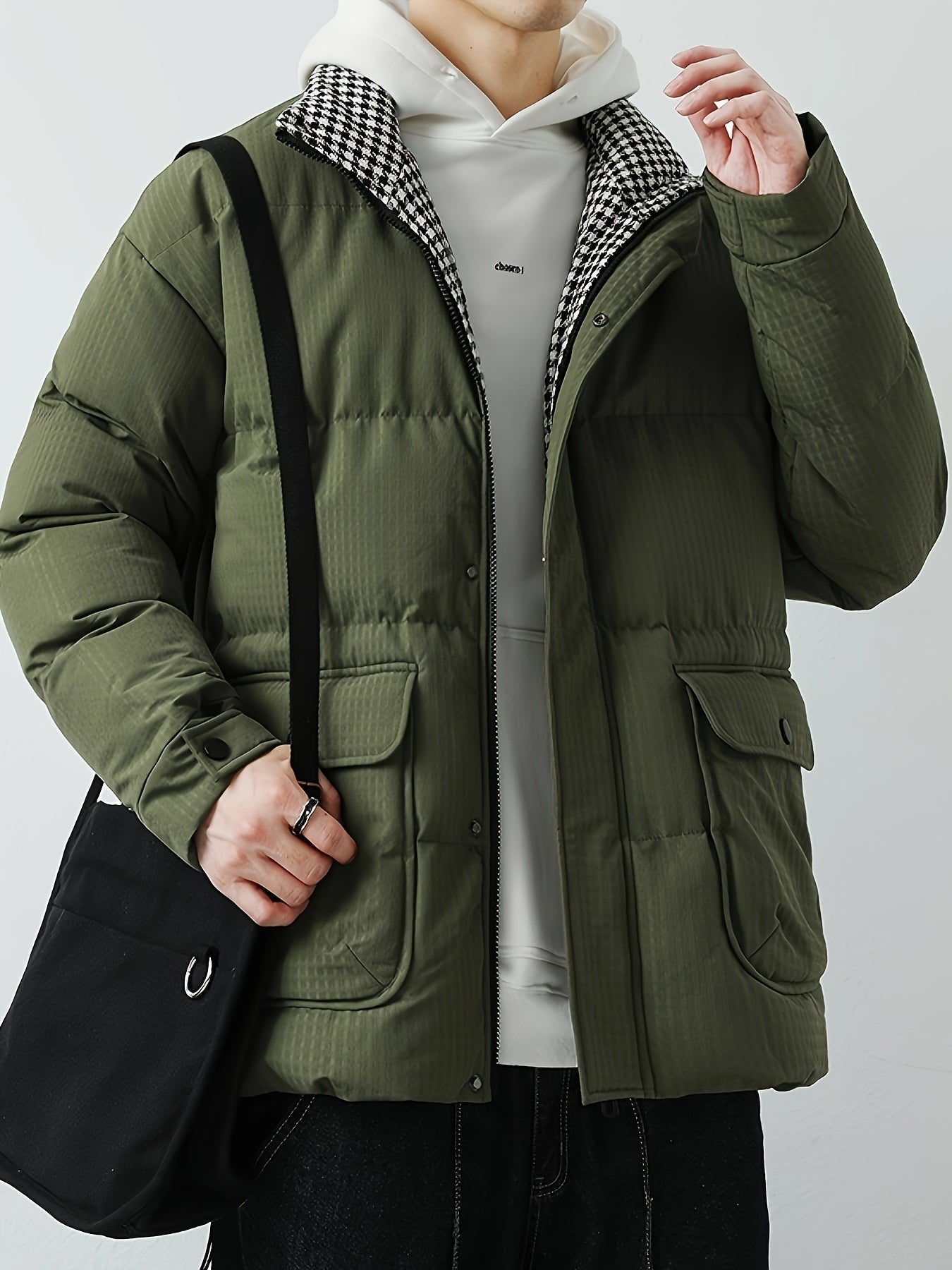 WW | The casual down coat for men with stand-up collar and quilting - Ideal for autumn/winter