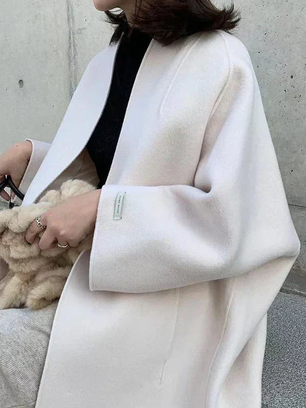 WW | Woll-Trenchcoat-Jacke für Damen