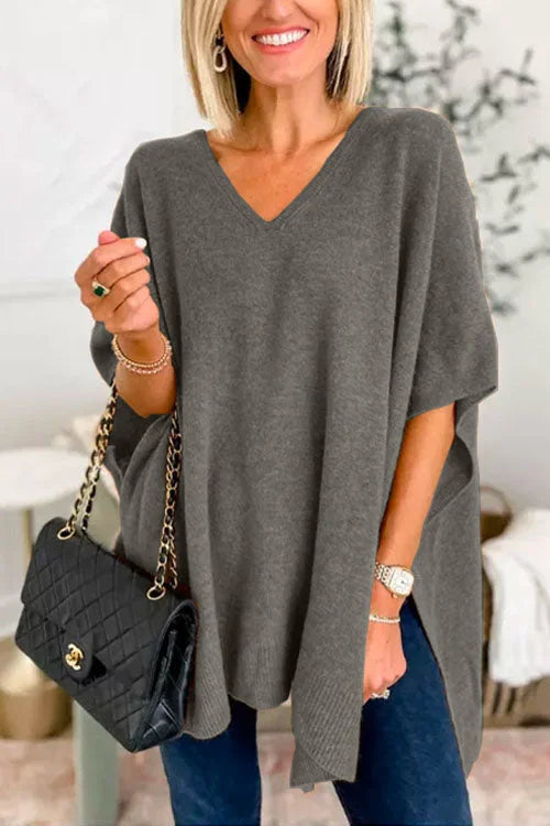 WW | Vielseitiger Pullover im Poncho-Stil