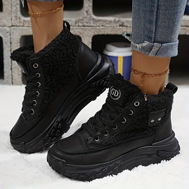 WW | Damen Fleecegefütterte Winter Schneestiefel