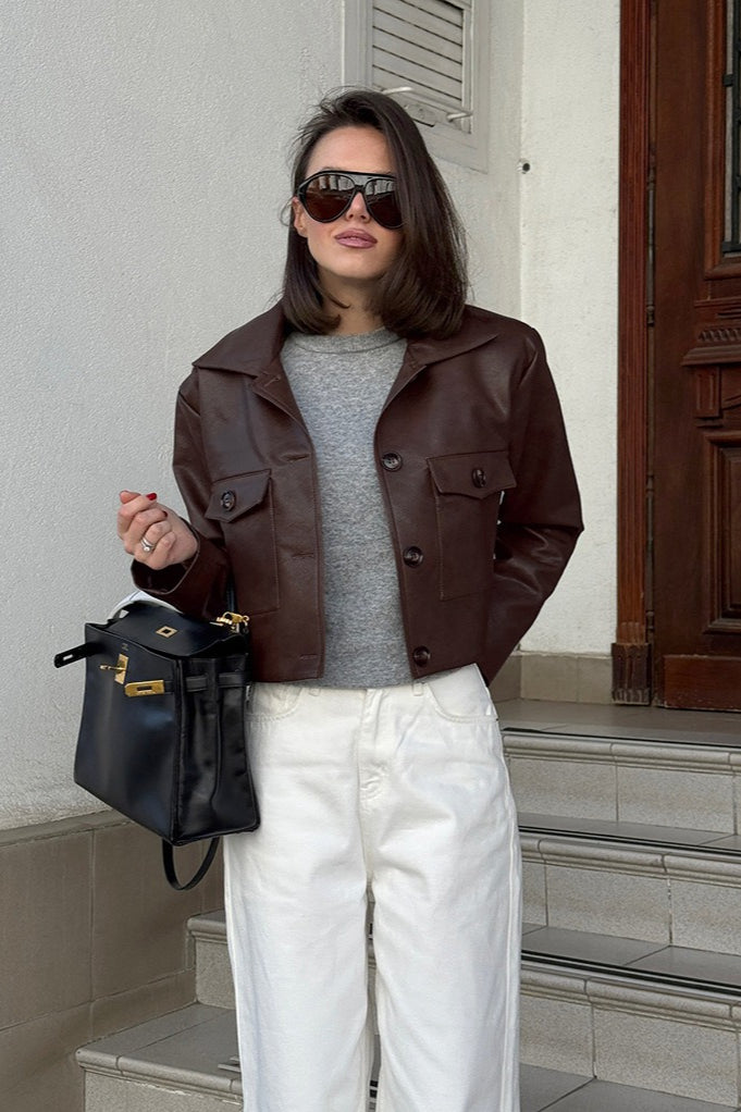 WW | Fit Retro Lederjacke