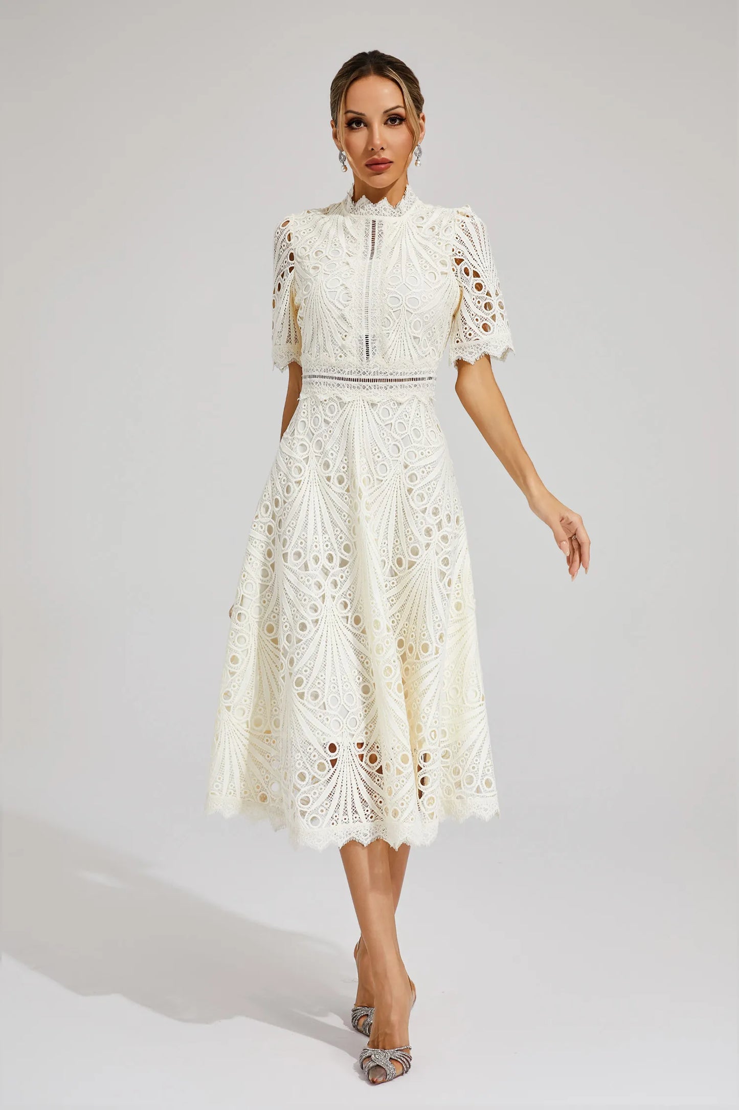 Hallie | Ruched Midi Dress