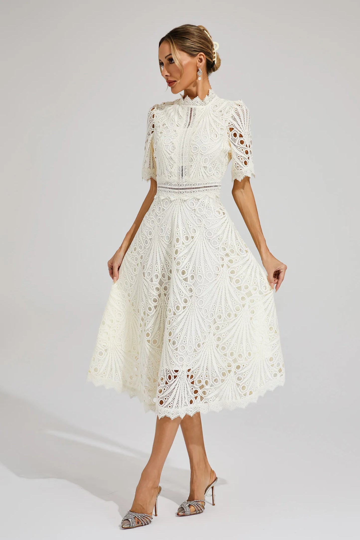 Hallie | Ruched Midi Dress