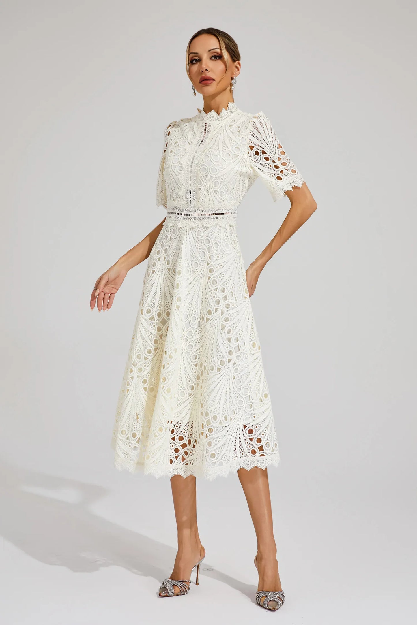 Hallie | Ruched Midi Dress