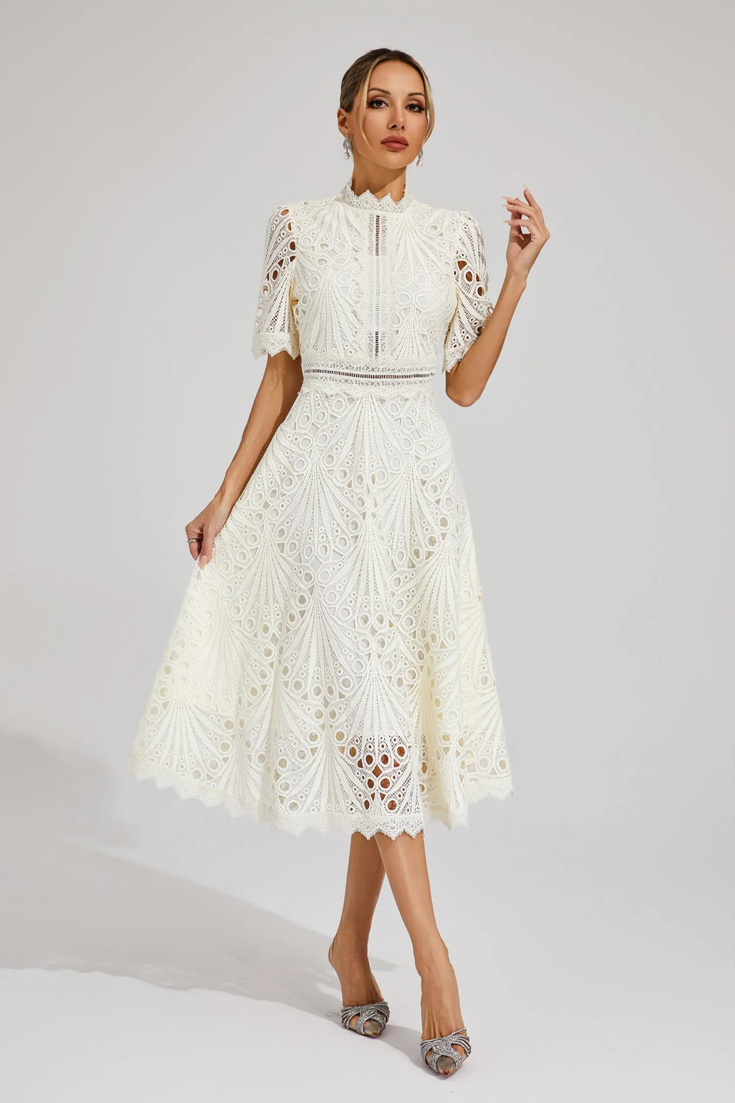 Hallie | Ruched Midi Dress