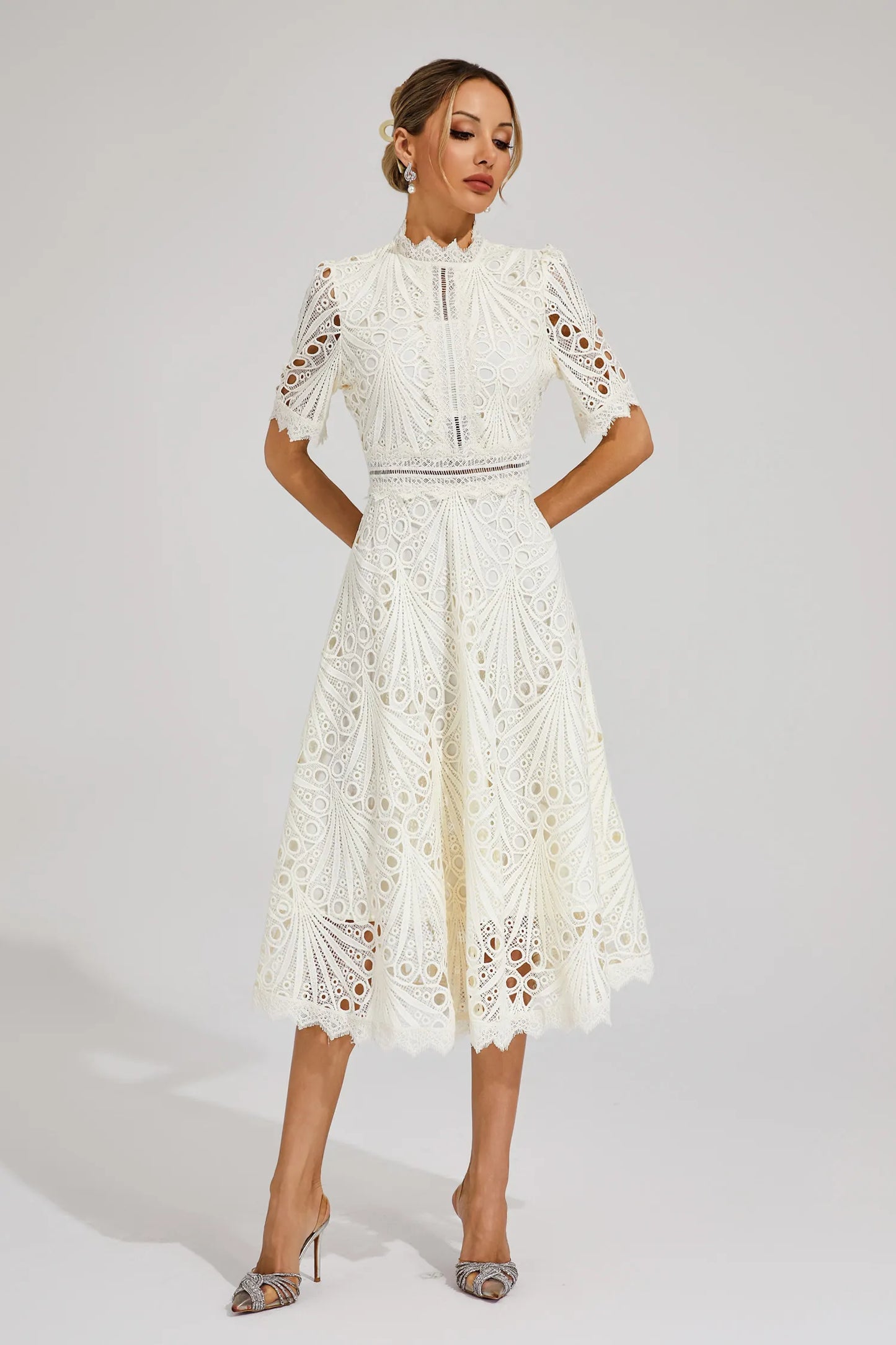 Hallie | Ruched Midi Dress