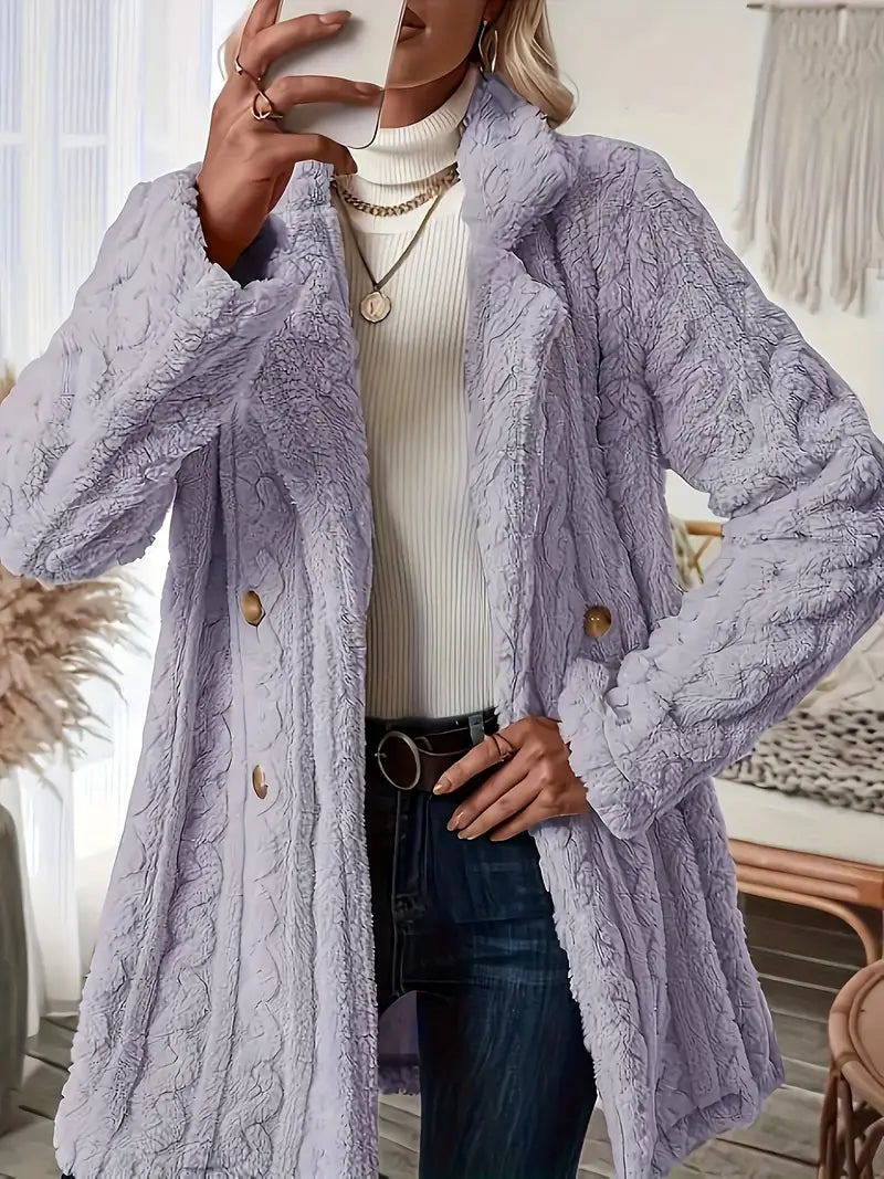 WW | Soft Solid Thermal Coat with Long Sleeves