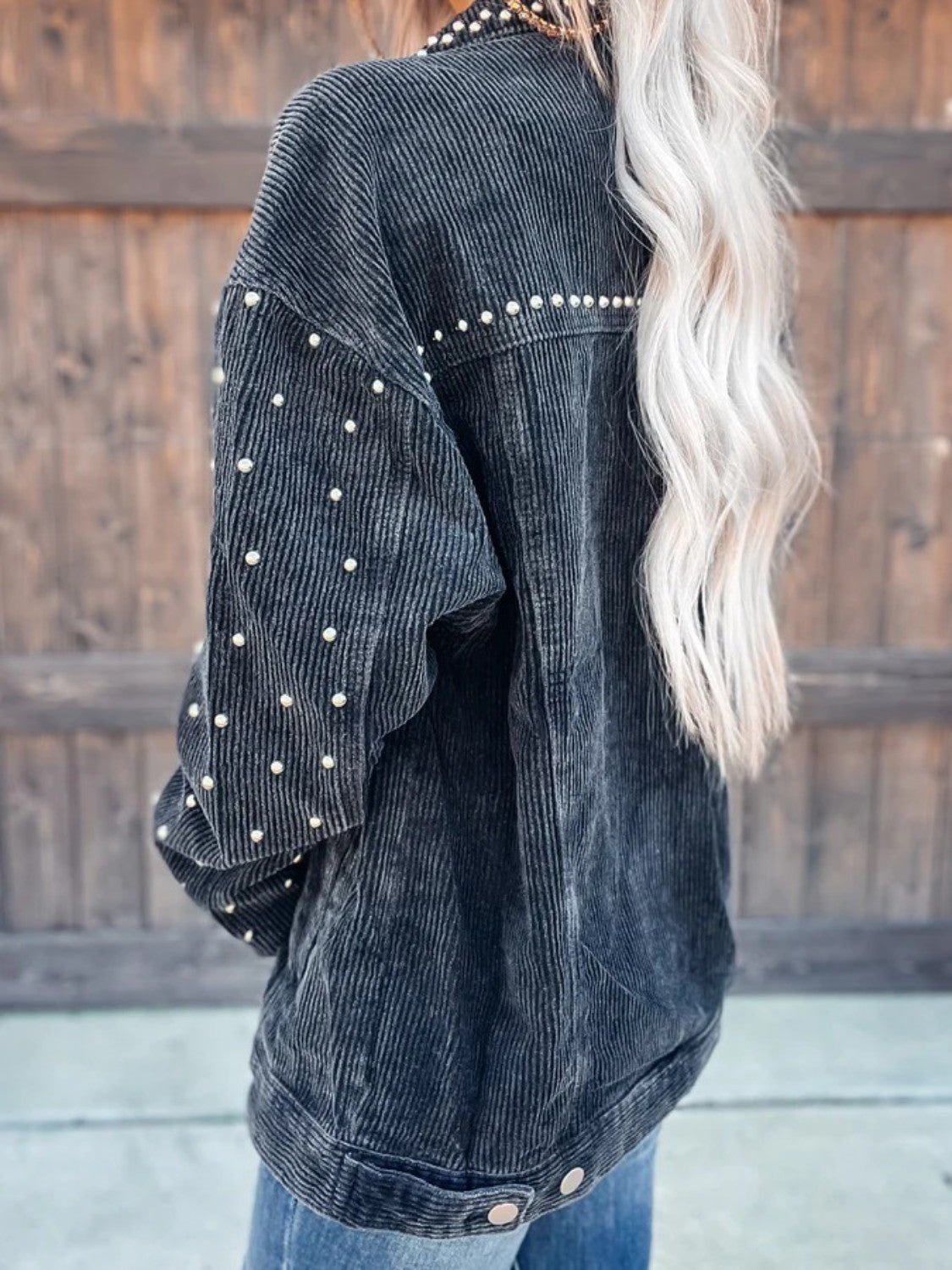 WW | Cordjacke - Trendy Oversized Fit - Strukturierter Baumwollmix - Statement-Schicht