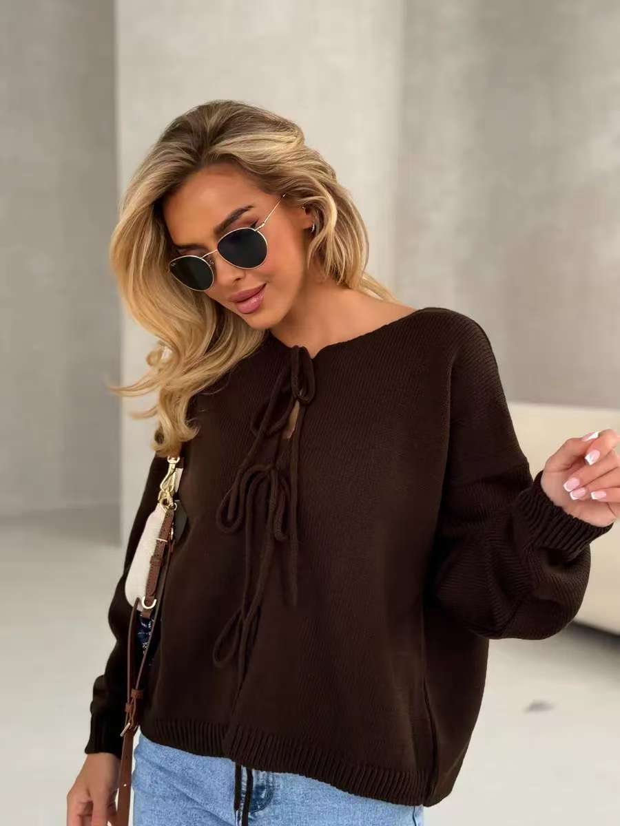WW | Stylish short cardigan with lacing