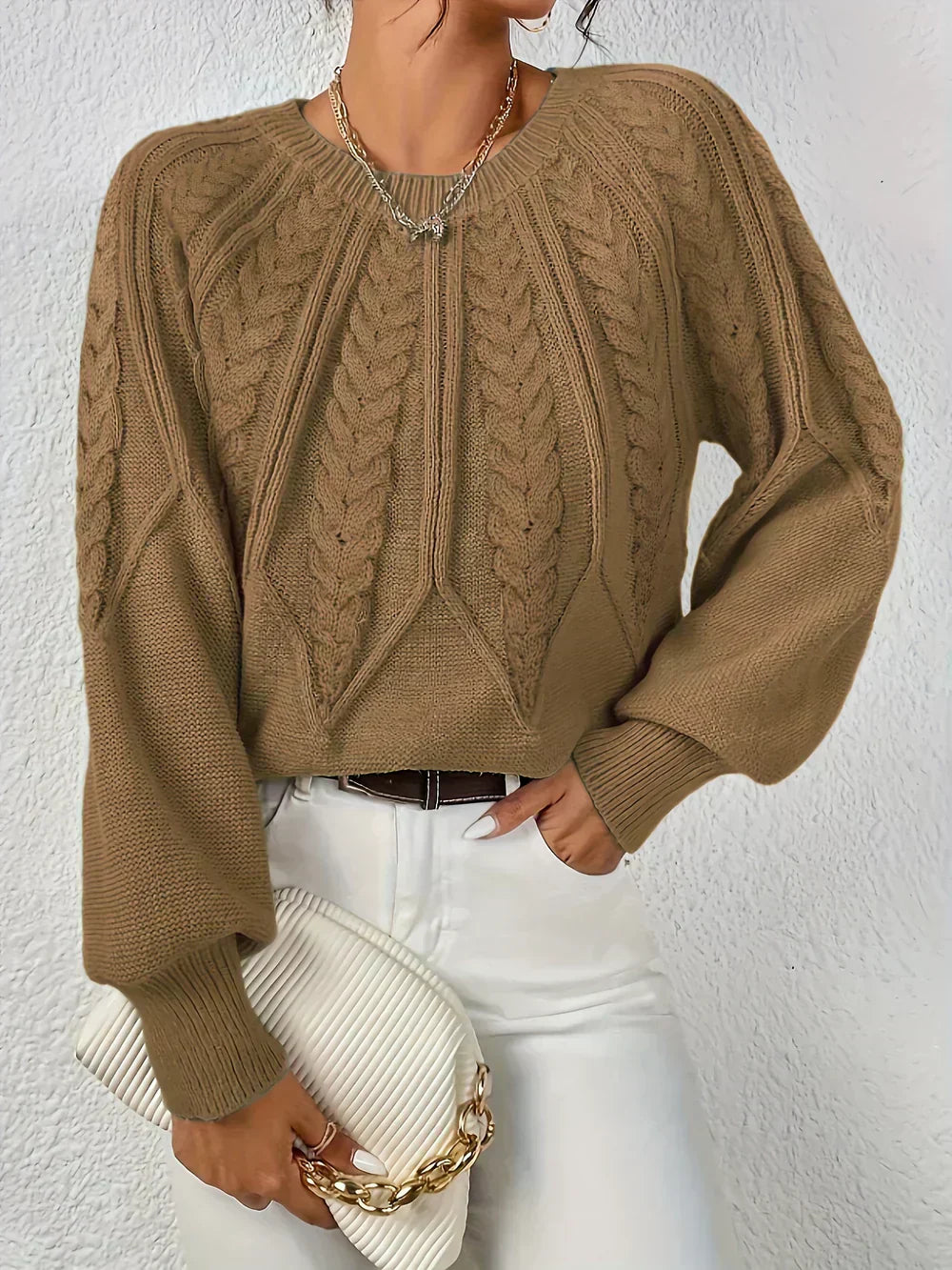 WW | Kabelstrickpullover